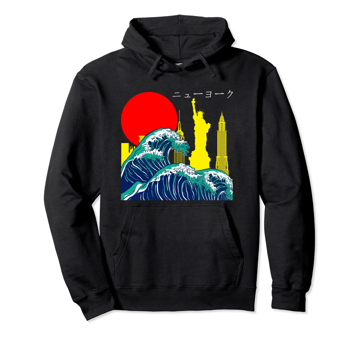Japan Wave Grunge Anime Vaporwave Skyline Hoodie - Streetwear Style Unisex - T-Shirt, Sweatshirt, Hoodie