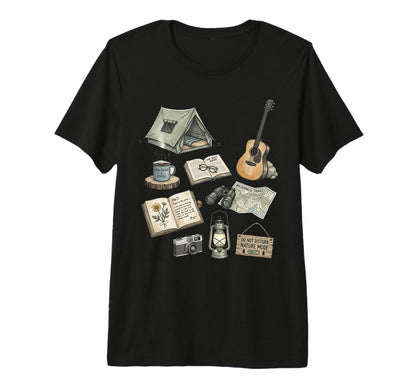 Solo Nature Camping Journal Forest T-Shirt - Aesthetic Graphic Men Women - T-Shirt, Sweatshirt, Hoodie