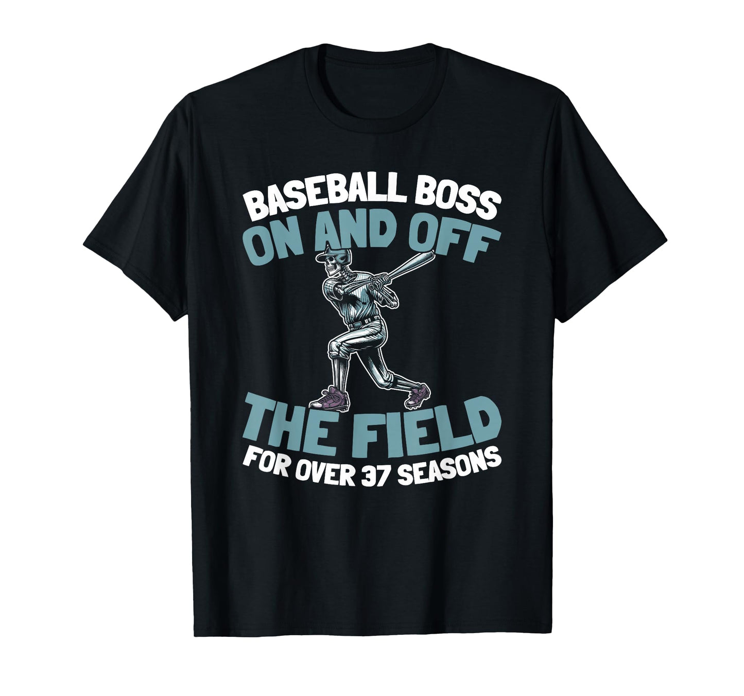 37 Years Old Baseballer Baseball T-Shirt - Unique Graphic for Adults - T-Shirt, Sweatshirt, Hoodie