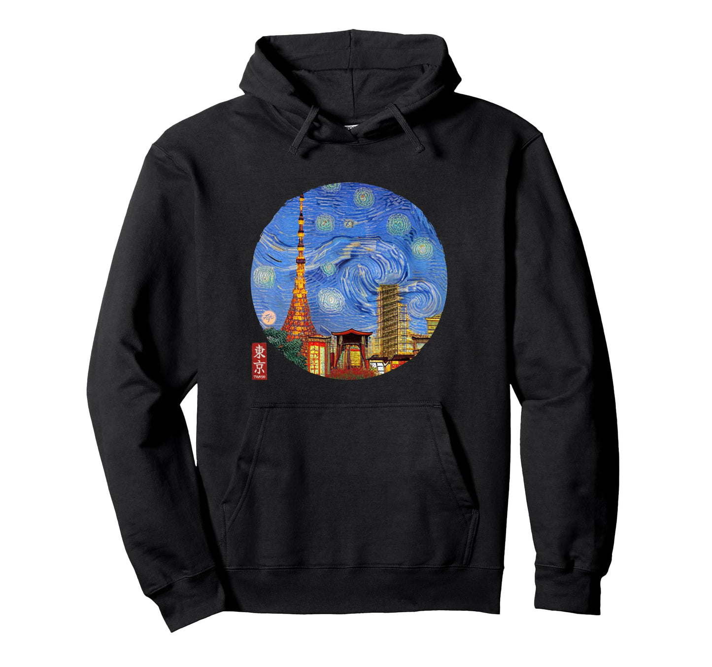 Tokyo 90S Harajuku Vaporwave Japanese Starry Hoodie - Graphic Print Unisex - T-Shirt, Sweatshirt, Hoodie
