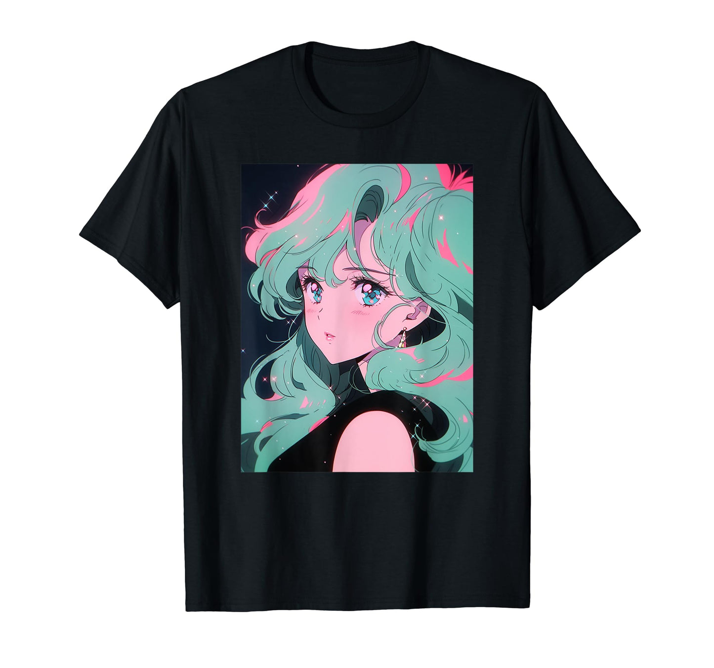 90S 80S Anime Manga Kawaii Aesthetic T-Shirt - Novelty Apparel for Adults - T-Shirt, Sweatshirt, Hoodie