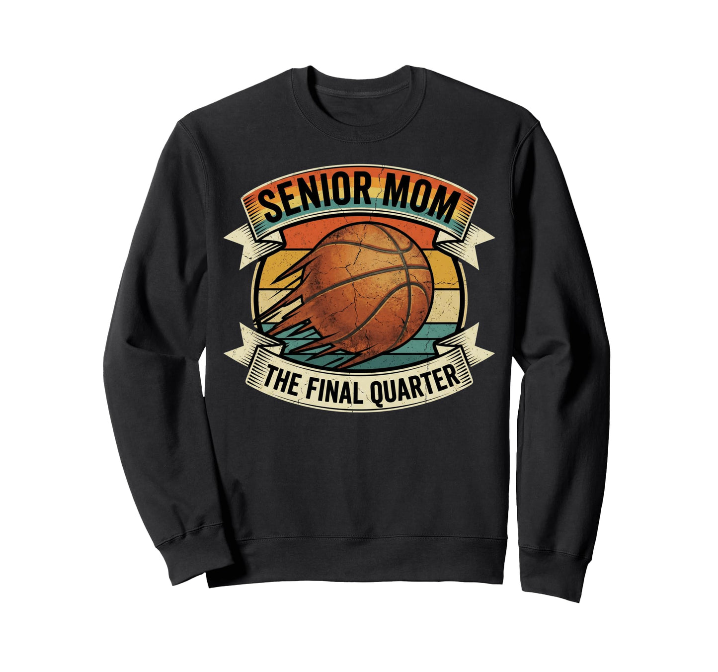 Senior 2026 Basketball Mom Varsity Sweatshirt - Streetwear Style Unisex - T-Shirt, Sweatshirt, Hoodie