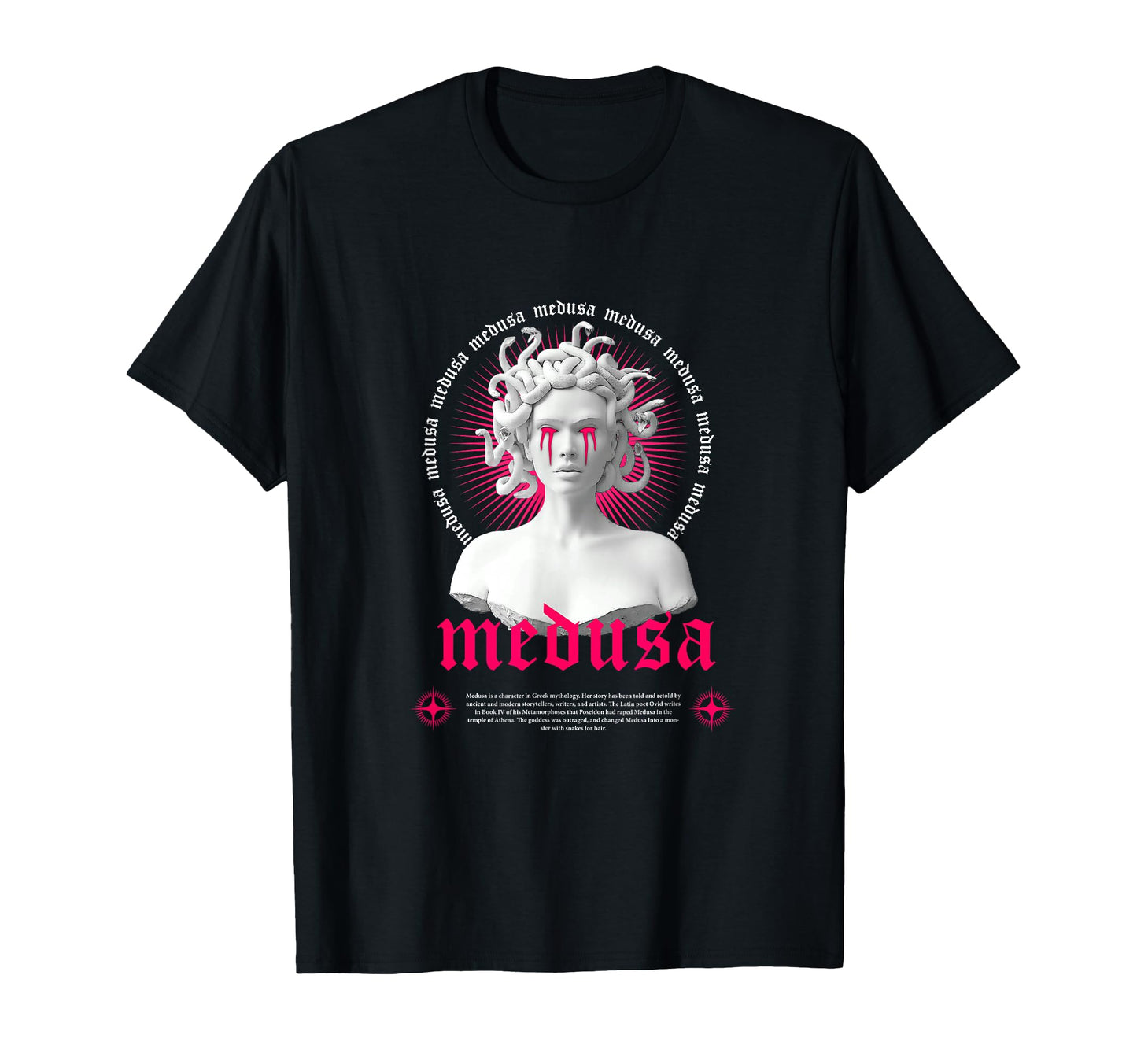 Medusa Sculpture Greek Aesthetic T-Shirt - Streetwear Style for Adults - T-Shirt, Sweatshirt, Hoodie