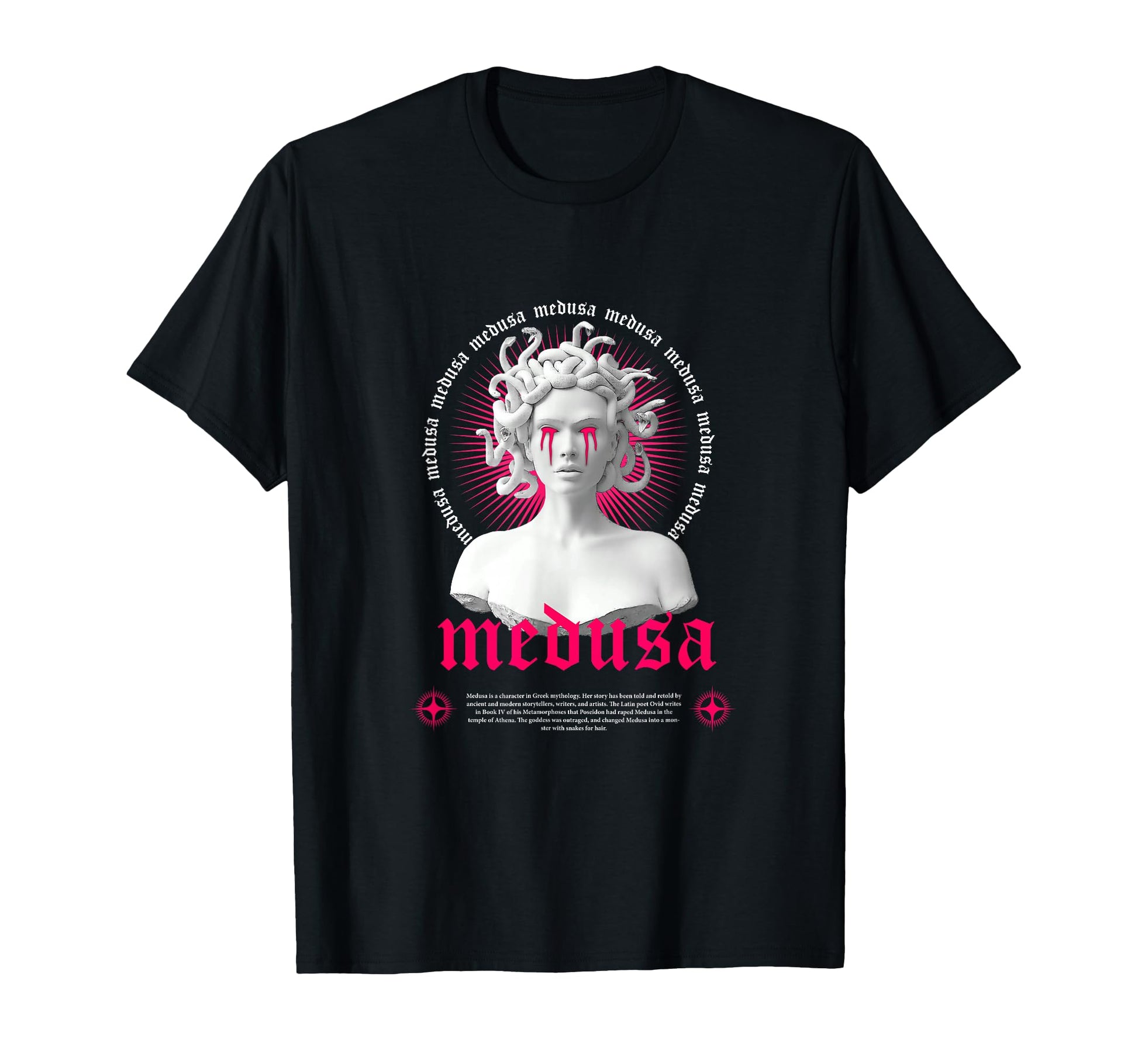 Medusa Sculpture Greek Aesthetic T-Shirt - Streetwear Style for Adults - T-Shirt, Sweatshirt, Hoodie