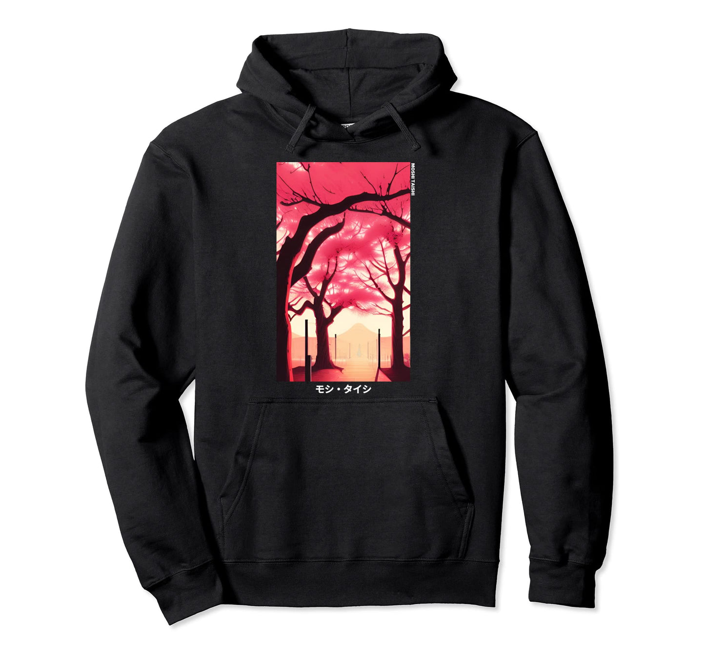 Japanese Art Cherry Blossom Streetwear Hoodie - Novelty Apparel Unisex - T-Shirt, Sweatshirt, Hoodie