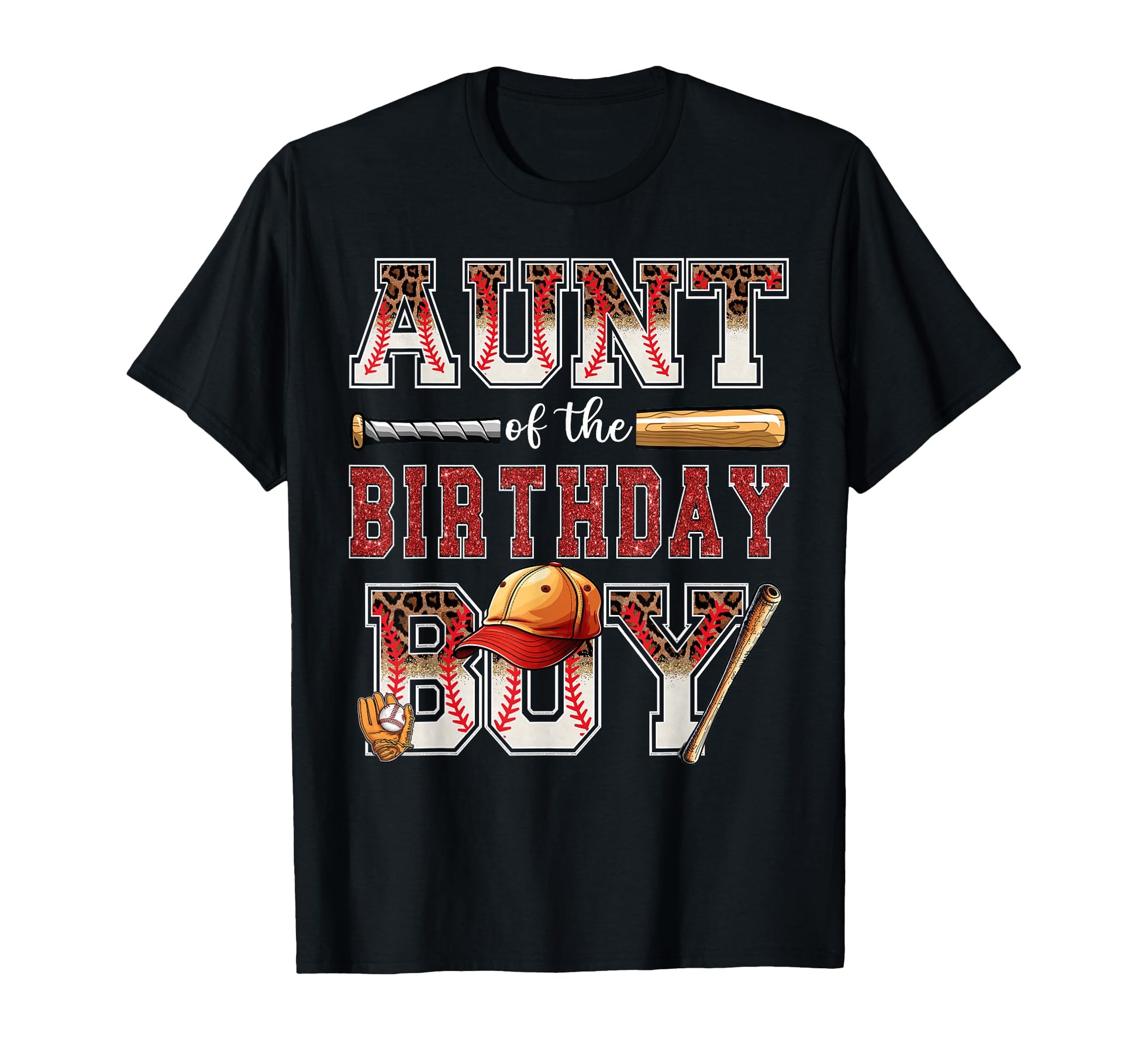 Aunt Birthday Baseball Player Bday T-Shirt - Streetwear Style Men Women - T-Shirt, Sweatshirt, Hoodie