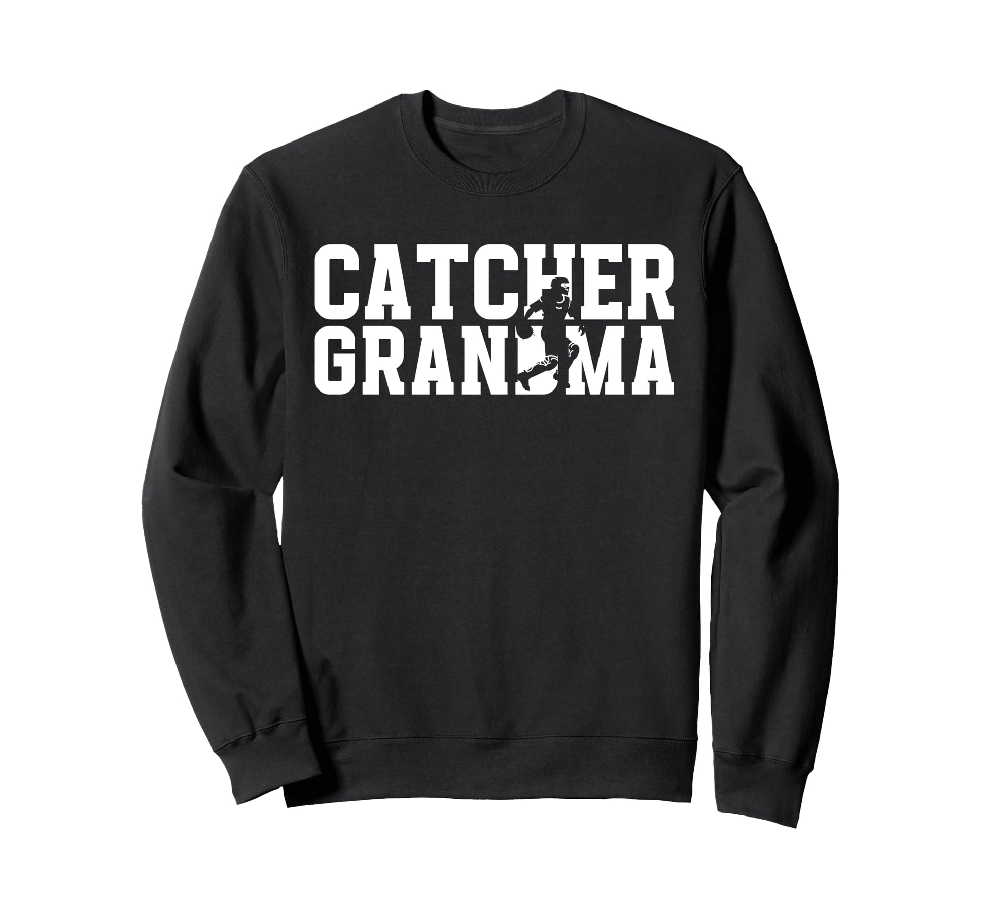Baseball Catcher Grandma Baseball Sweatshirt - Trendy Graphic Unisex - T-Shirt, Sweatshirt, Hoodie