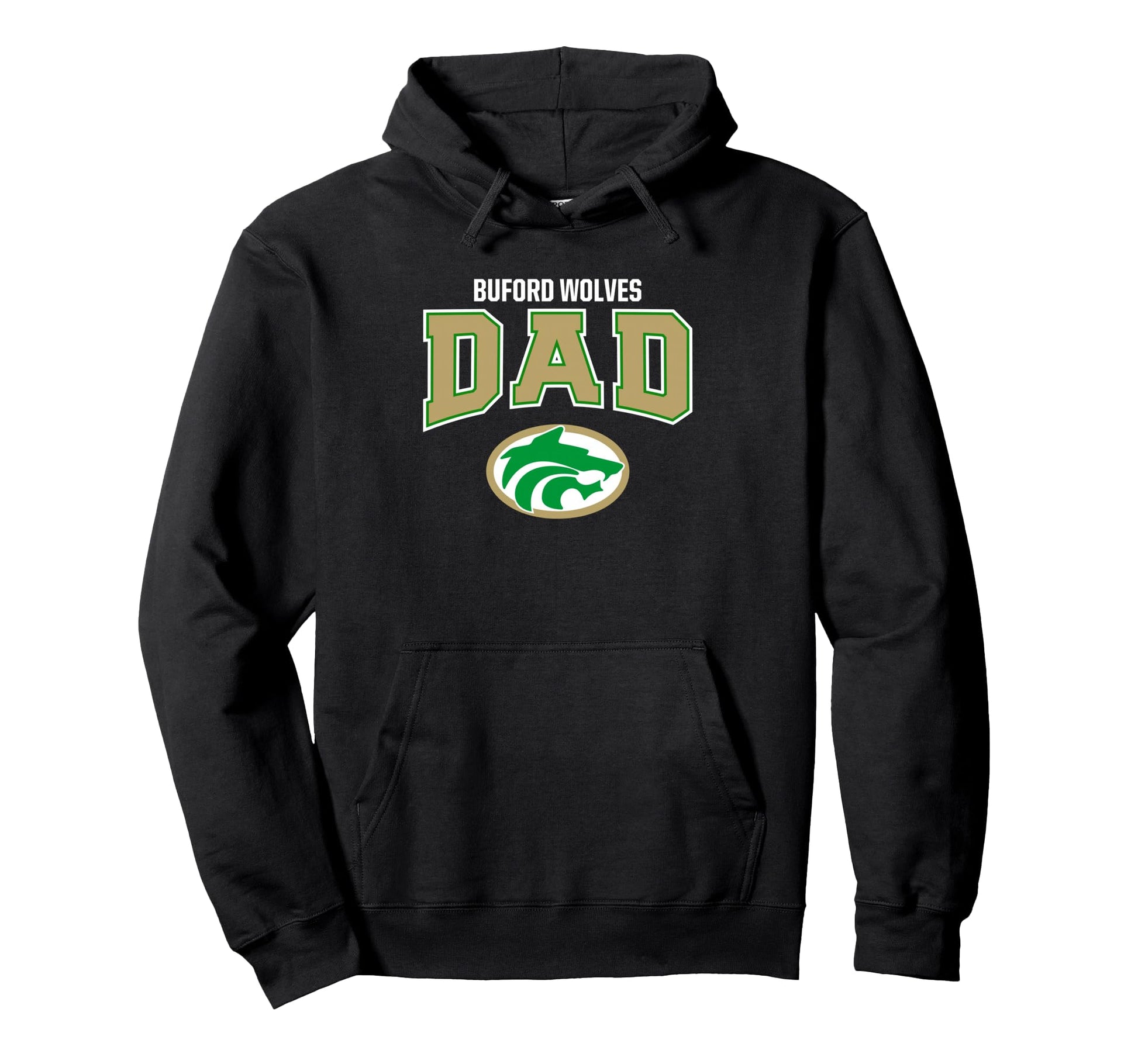 Buford Wolves Logo Dad Hs Hoodie - Minimalist Print Men Women - T-Shirt, Sweatshirt, Hoodie