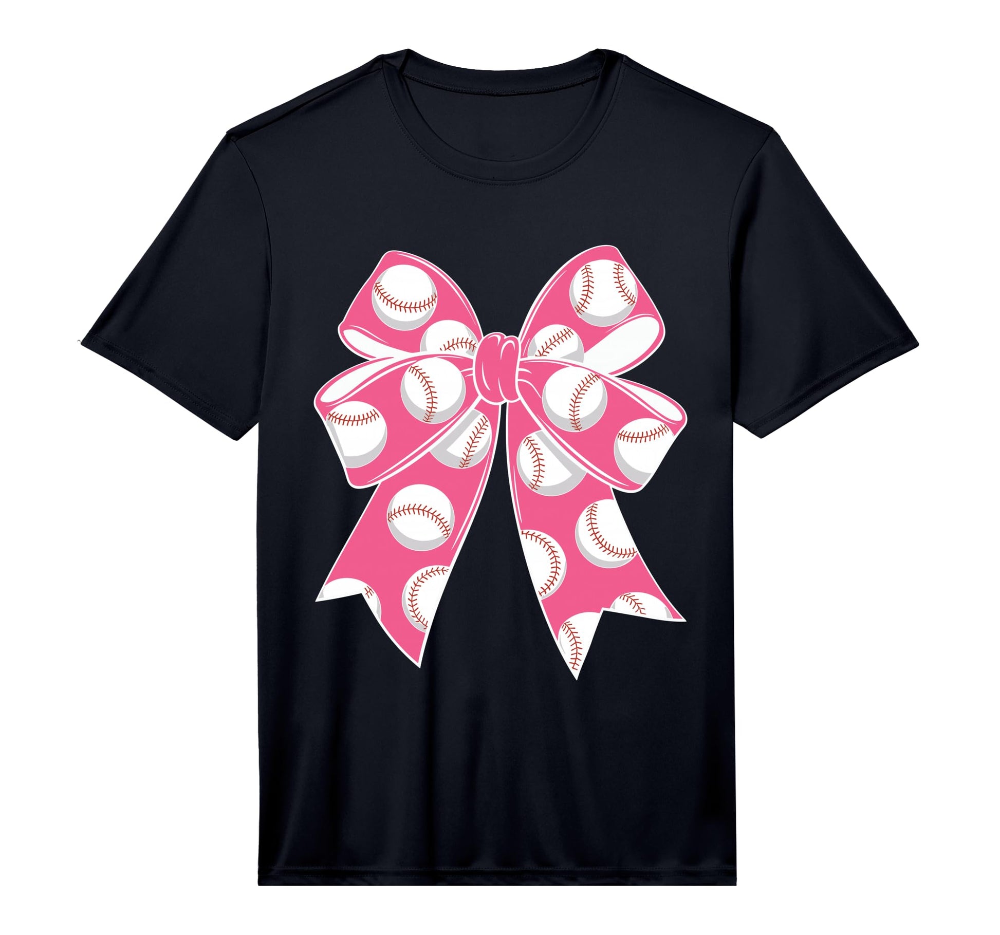 Baseball Coquette Bow Baseball Mom T-Shirt - Custom Art Print Men Women - T-Shirt, Sweatshirt, Hoodie
