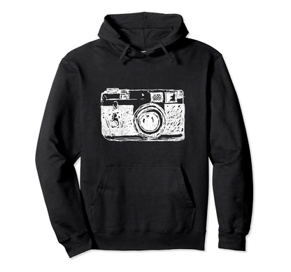 Kawaii Camera Funny Photographer Hoodie - Casual Everyday Wear Unisex - T-Shirt, Sweatshirt, Hoodie