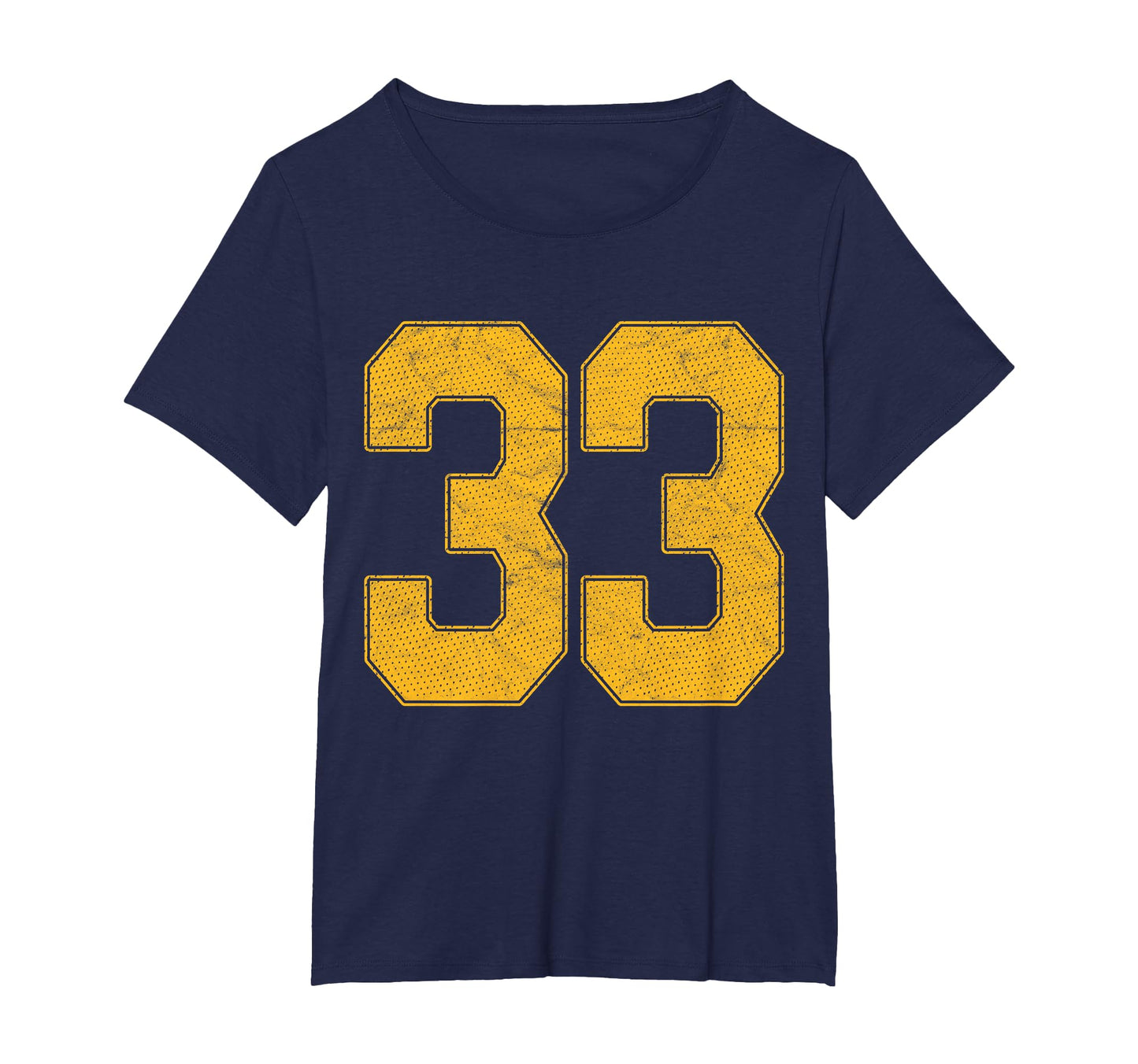 Number 33 Numbered Uniform Sports T-Shirt - Custom Art Print Men Women - T-Shirt, Sweatshirt, Hoodie