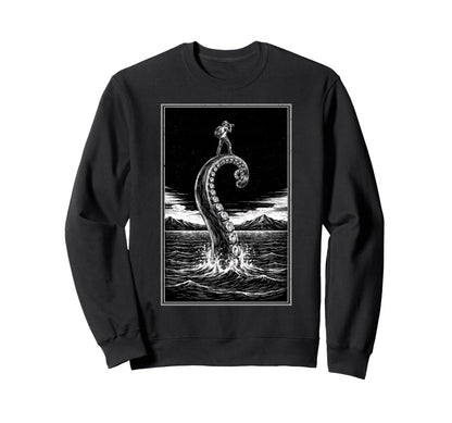 Photographer Octopus Moon Camera Sweatshirt - Streetwear Style Men Women - T-Shirt, Sweatshirt, Hoodie
