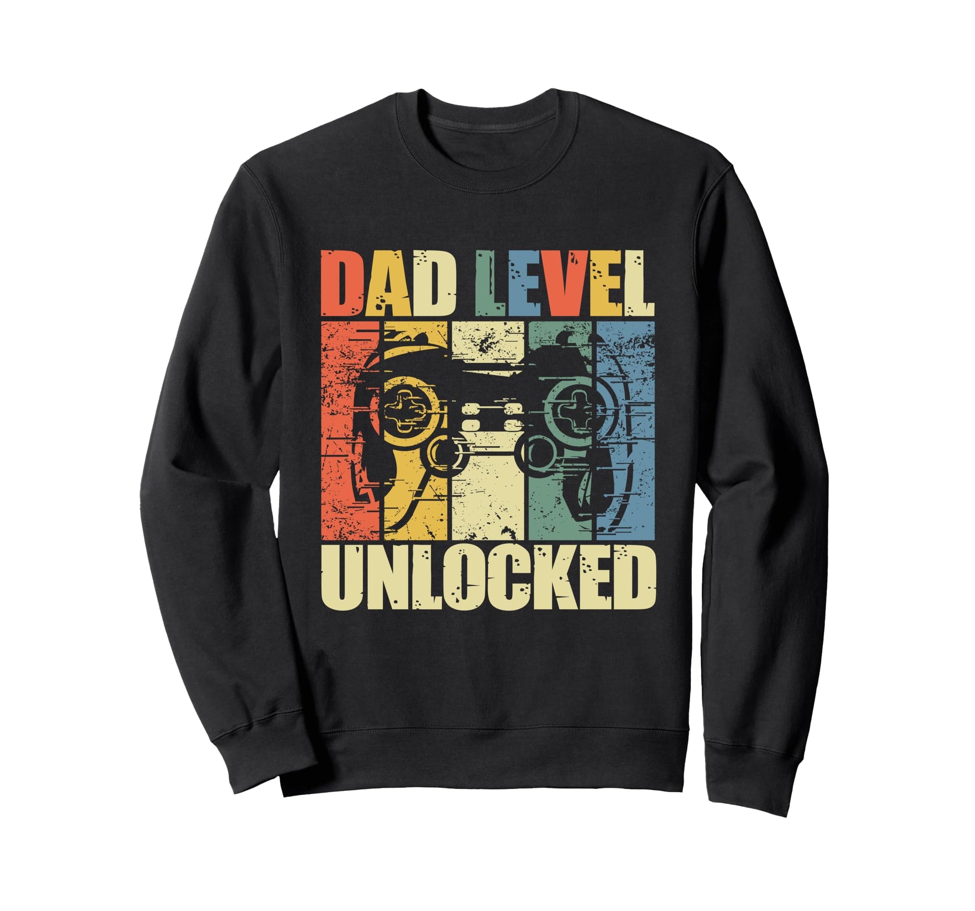 Dad Level Unlocked Gaming Sweatshirt - Novelty Apparel for Adults - T-Shirt, Sweatshirt, Hoodie