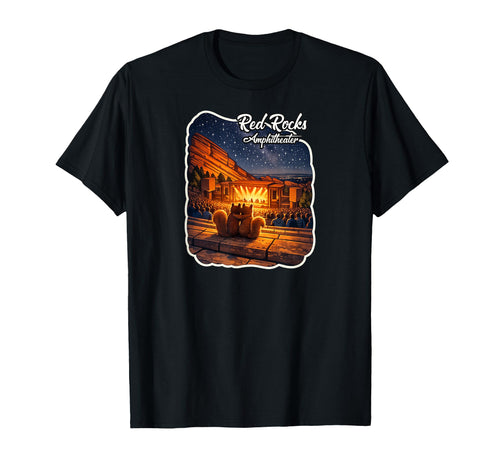 Red Rocks Amphitheater Colorado T-Shirt - Novelty Apparel for Adults - T-Shirt, Sweatshirt, Hoodie