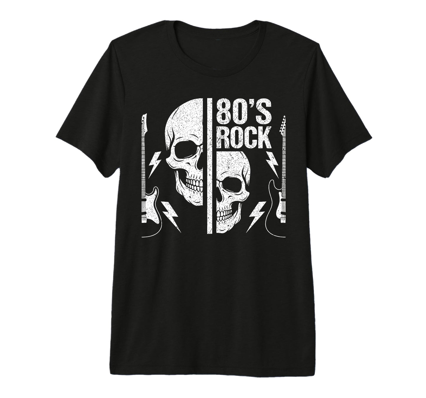 80S Rock N Roll Skeleto Rock Music T-Shirt - Streetwear Style Unisex - T-Shirt, Sweatshirt, Hoodie