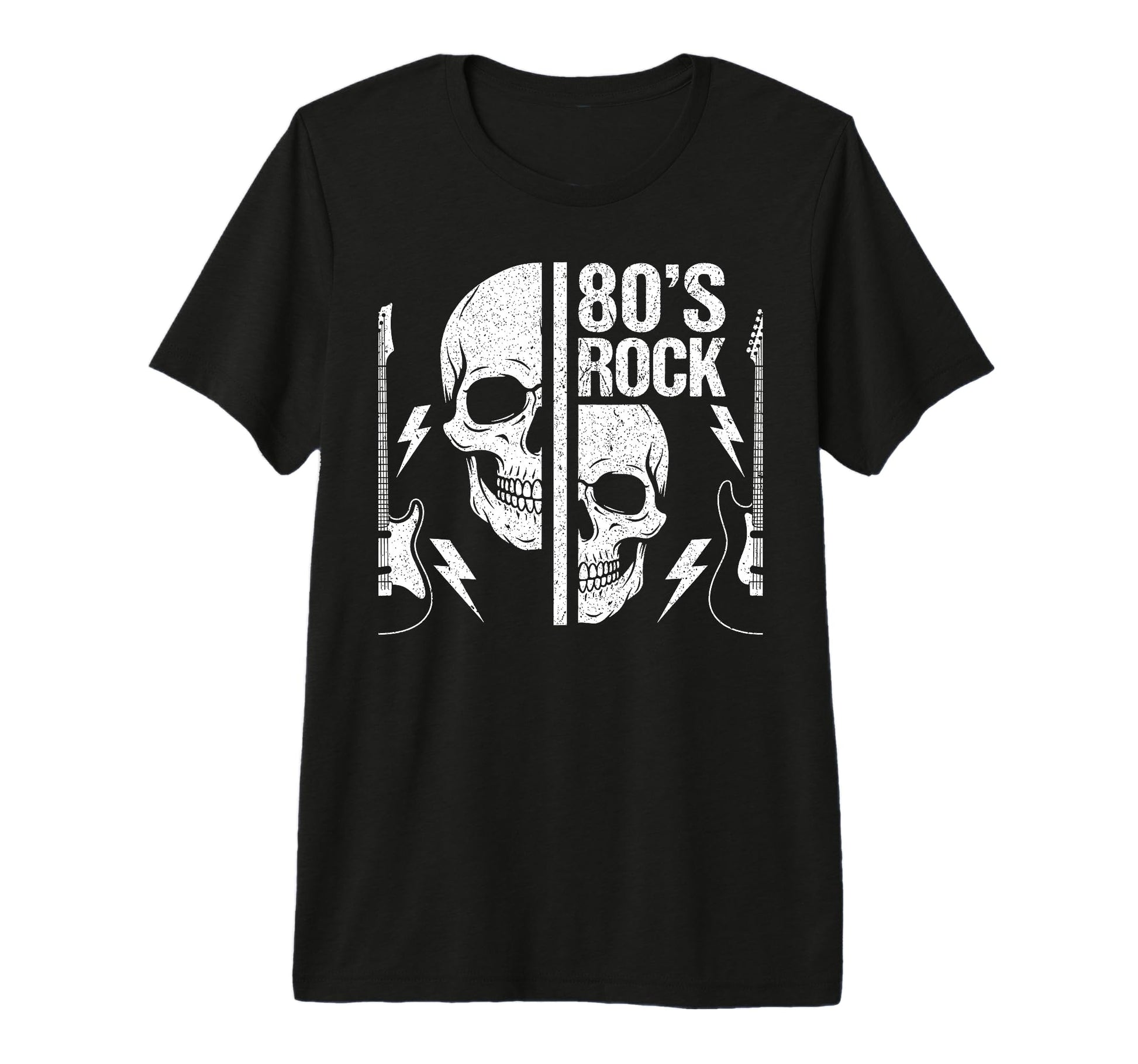 80S Rock N Roll Skeleto Rock Music T-Shirt - Streetwear Style Unisex - T-Shirt, Sweatshirt, Hoodie