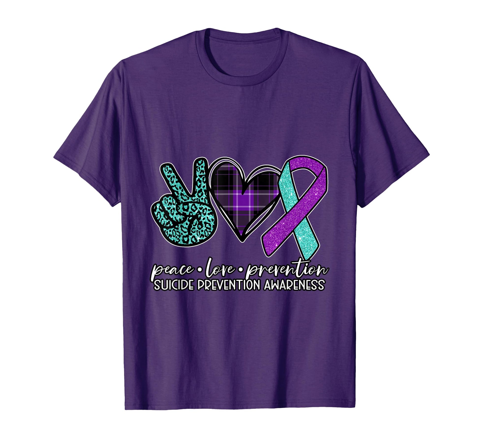 Peace Love Prevention Suicide Prevention T-Shirt - Graphic Print Men Women - T-Shirt, Sweatshirt, Hoodie