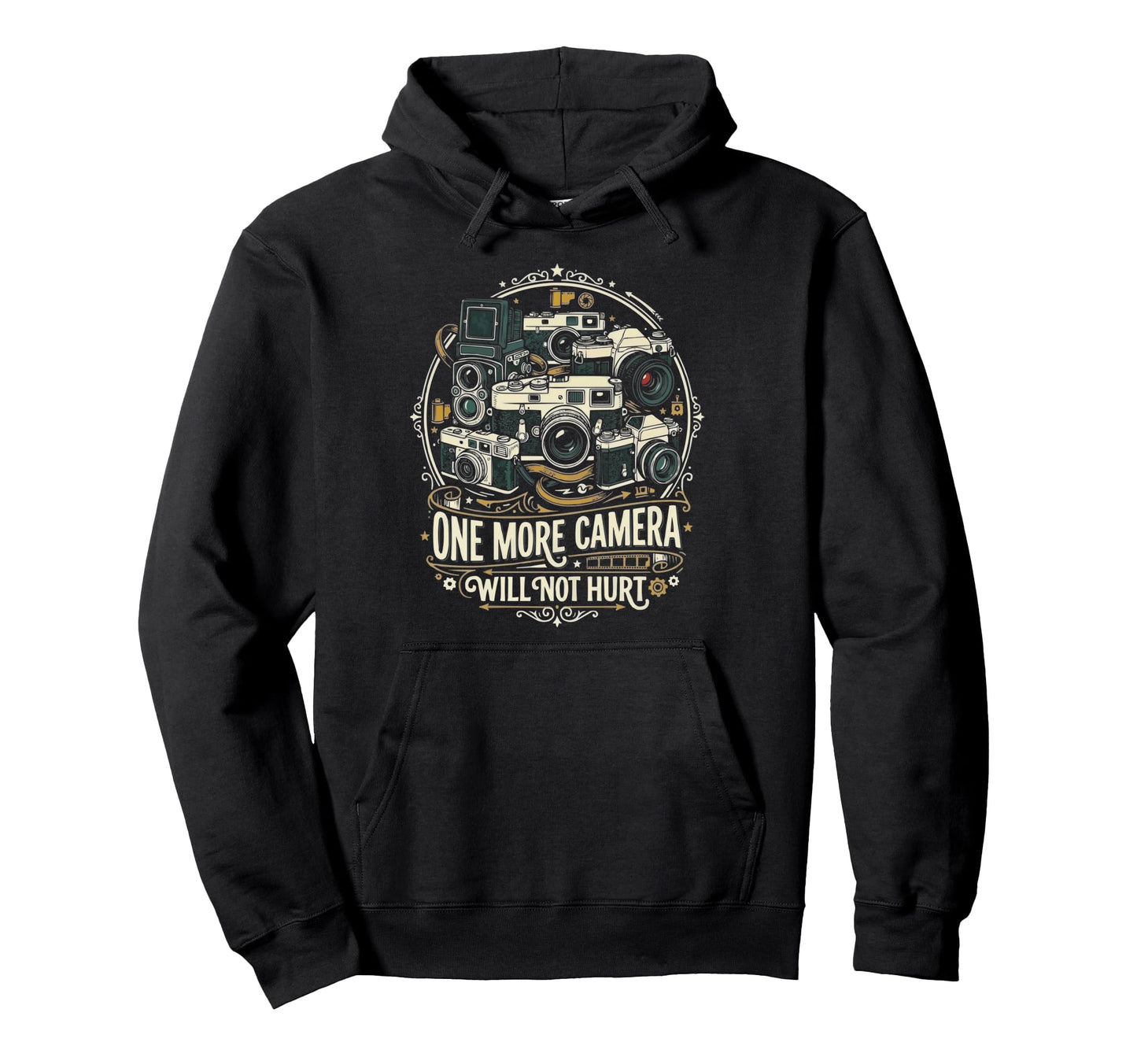 Camera Collector Photography Hoodie - Fun Novelty Design for Adults - T-Shirt, Sweatshirt, Hoodie