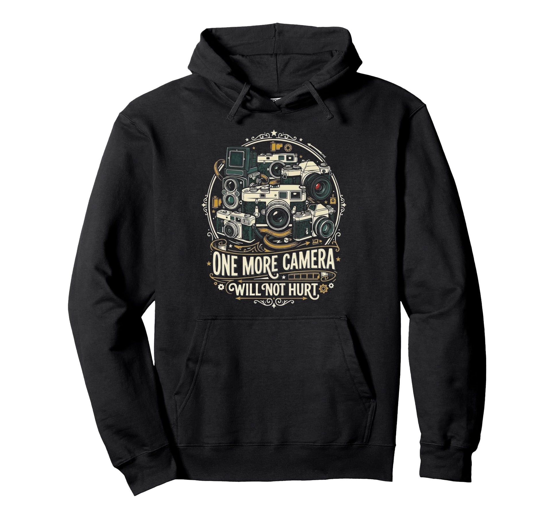 Camera Collector Photography Hoodie - Fun Novelty Design for Adults - T-Shirt, Sweatshirt, Hoodie