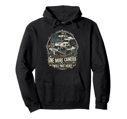 Camera Collector Photography Hoodie - Fun Novelty Design for Adults - T-Shirt, Sweatshirt, Hoodie