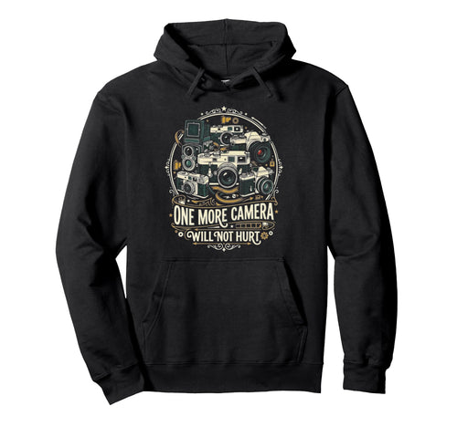 Camera Collector Photography Hoodie - Fun Novelty Design for Adults - T-Shirt, Sweatshirt, Hoodie