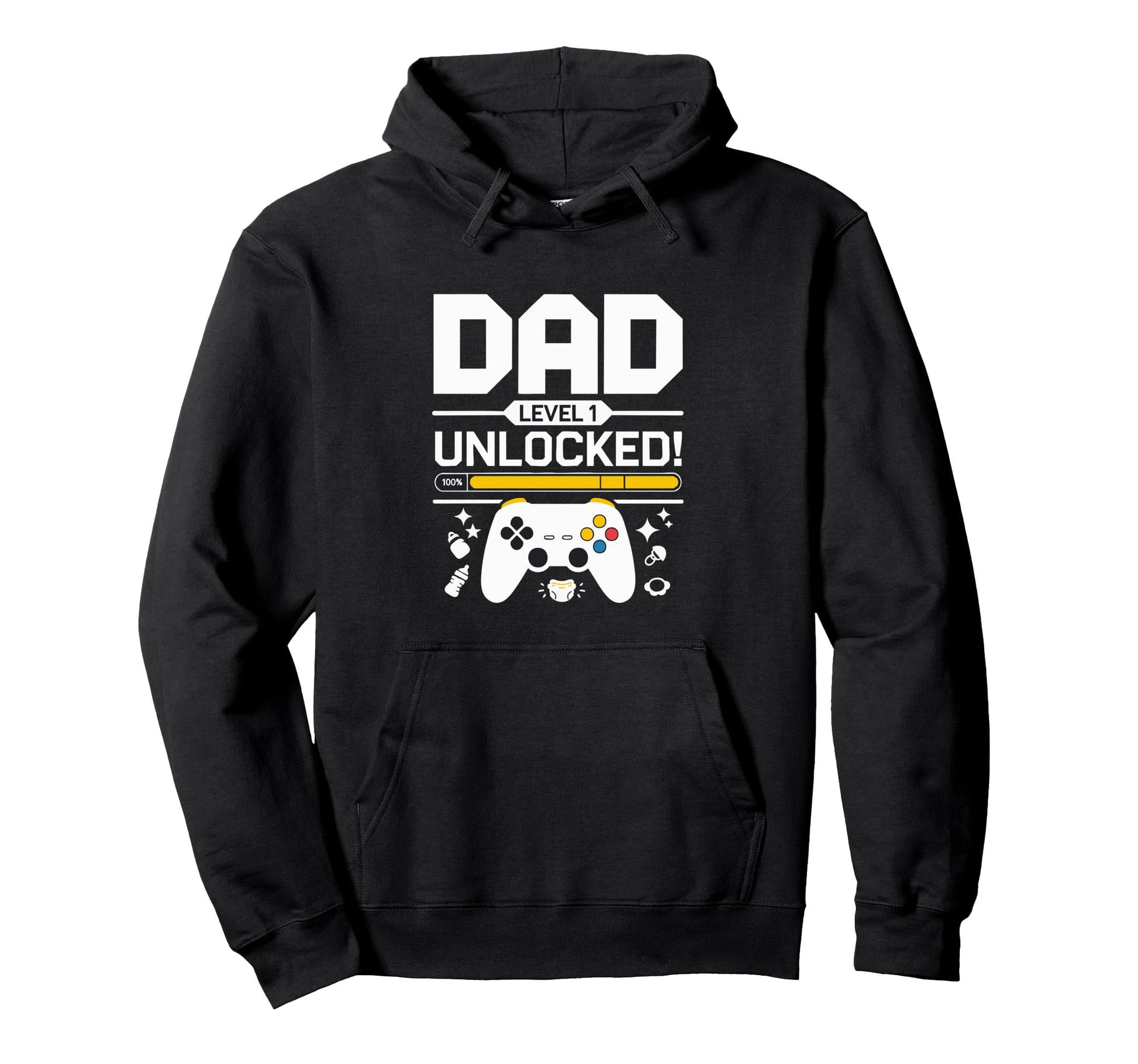 Gamer 1St Fathers Day Dad Gaming First Hoodie - Novelty Apparel Men Women - T-Shirt, Sweatshirt, Hoodie