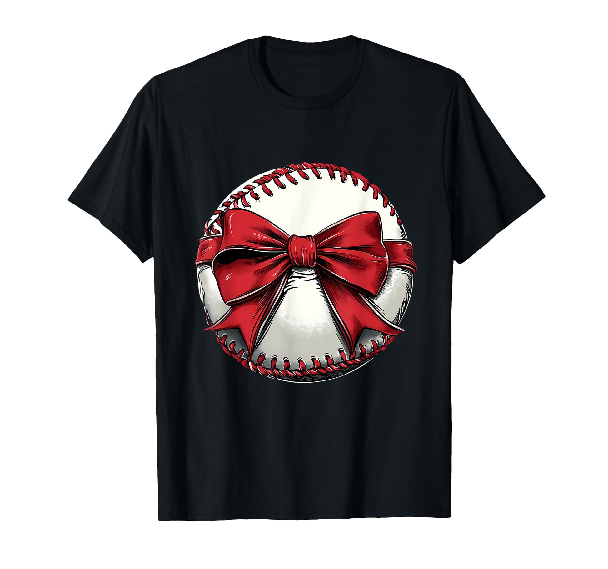 Baseball Coquette Bow Baseball Mom T-Shirt - Unique Graphic Men Women - T-Shirt, Sweatshirt, Hoodie