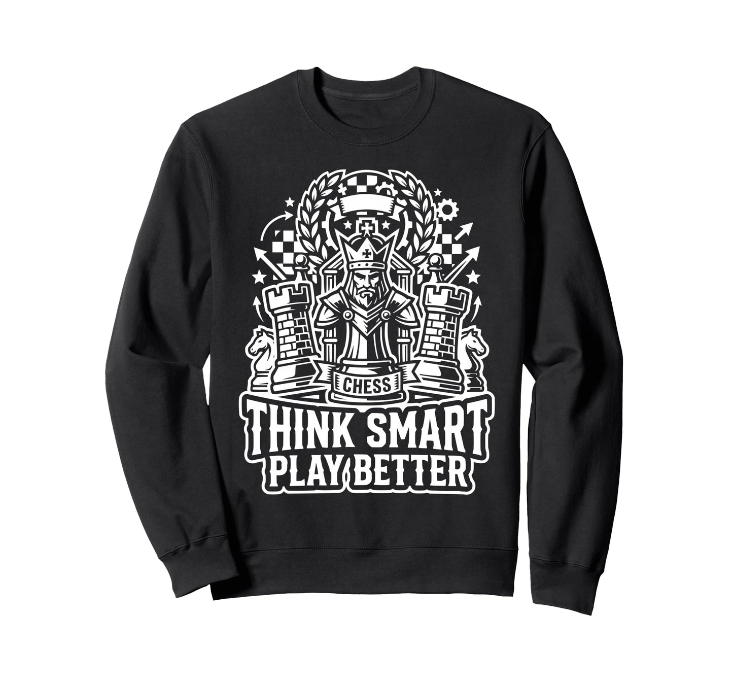 Chess Dad Board Game Daddy Sweatshirt - Casual Everyday Wear Men Women - T-Shirt, Sweatshirt, Hoodie