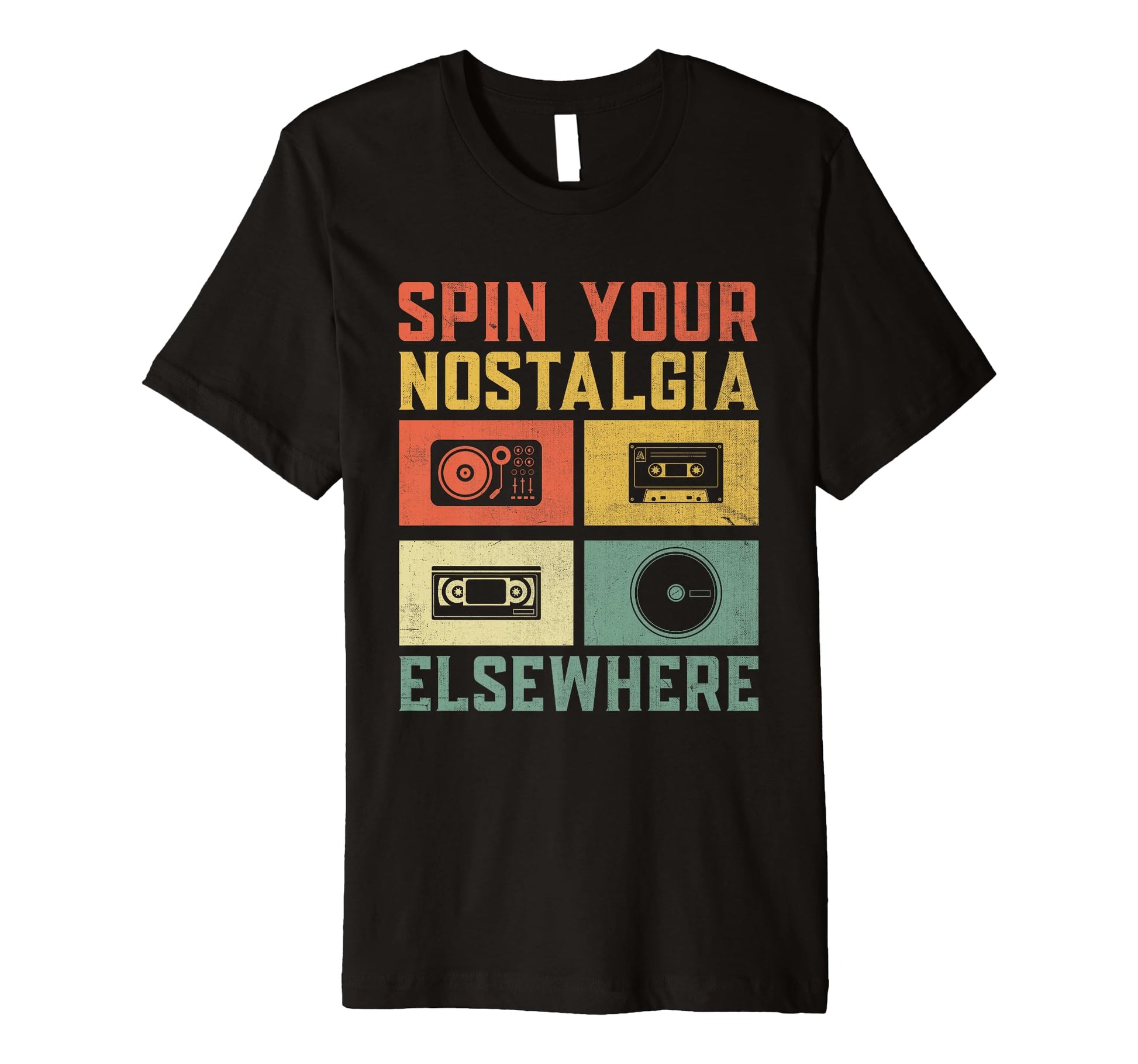 Funny Old School Dj Equipment Table T-Shirt - Novelty Apparel Unisex - T-Shirt, Sweatshirt, Hoodie