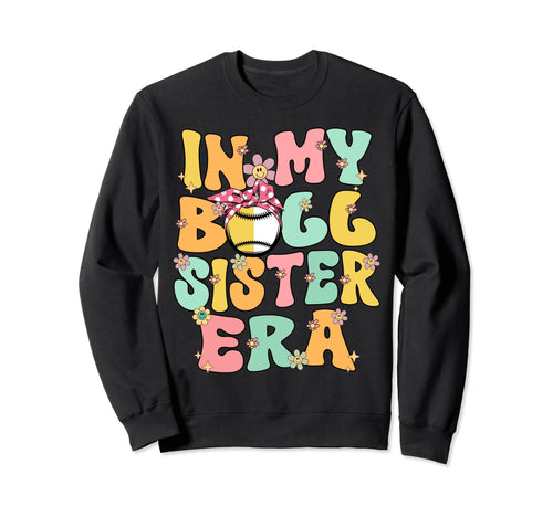 My Ball Sister Era Groovy Baseball Sweatshirt - Trendy Graphic for Adults - T-Shirt, Sweatshirt, Hoodie
