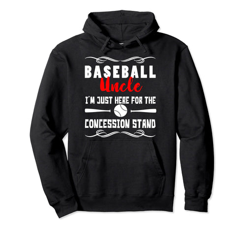Im Just Here Concession Stand Baseball Hoodie - Minimalist Print Men Women - T-Shirt, Sweatshirt, Hoodie