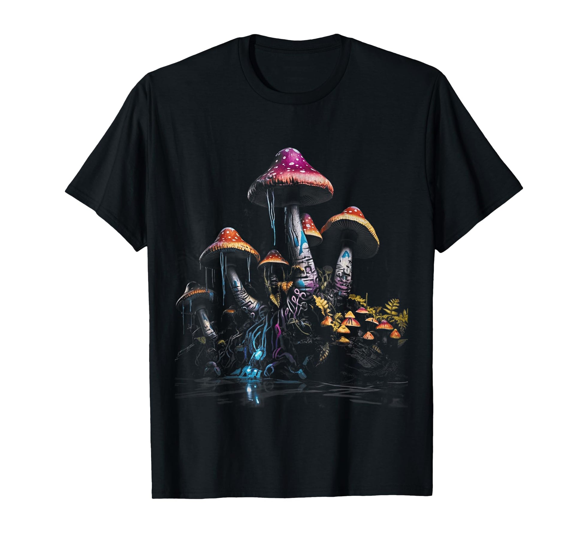90S Grunge Mushroom Art Aesthetic T-Shirt - Trendy Graphic Unisex - T-Shirt, Sweatshirt, Hoodie