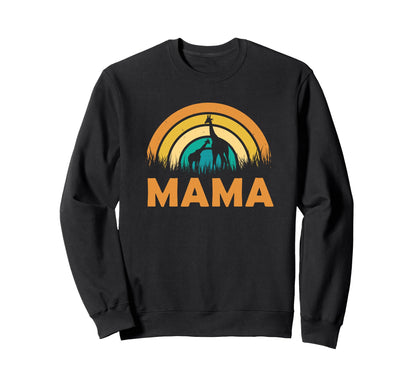 Rainbow Mama Giraffe Sweatshirt - Casual Everyday Wear Unisex - T-Shirt, Sweatshirt, Hoodie