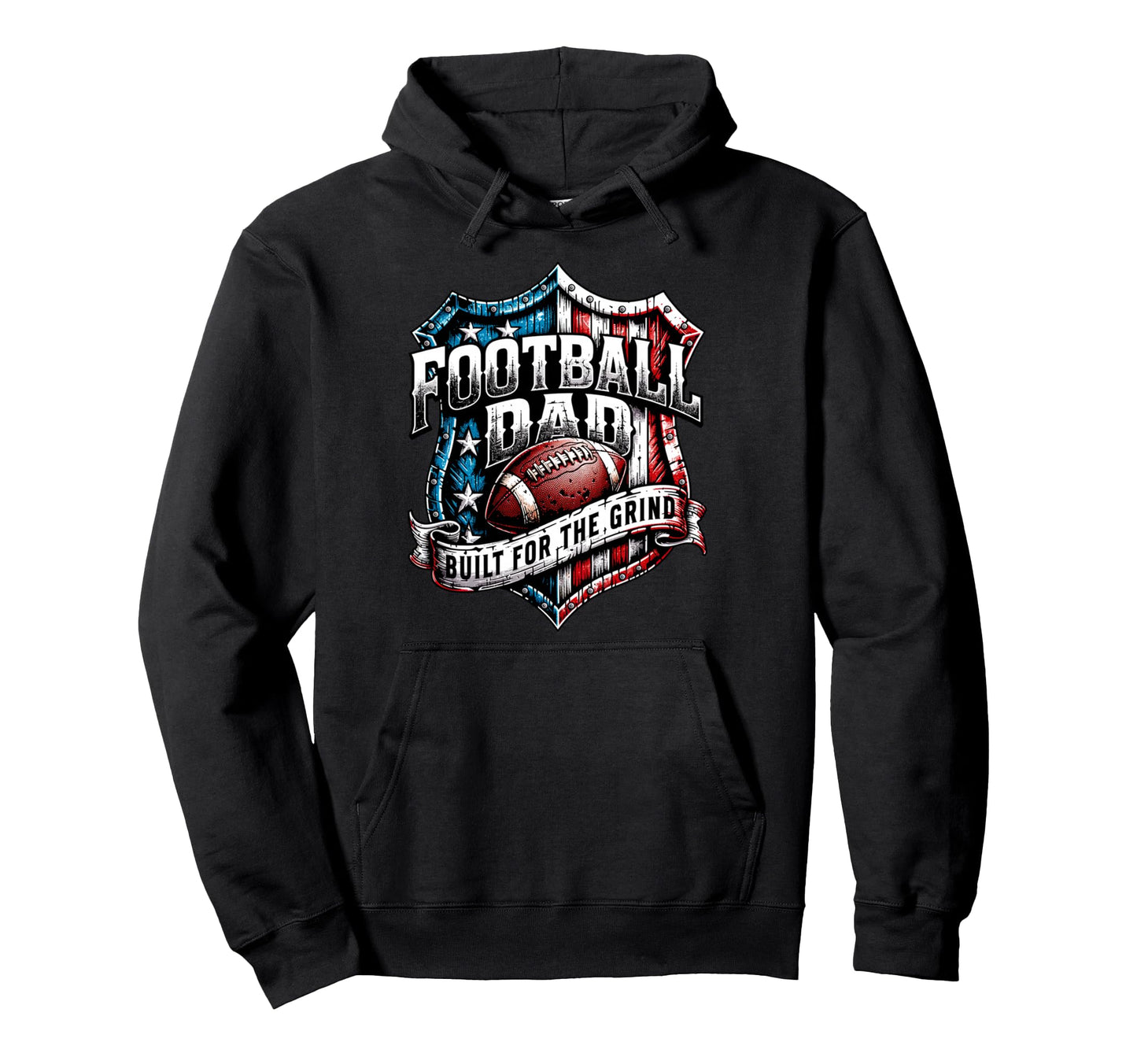 American Football Papa Football Dad Hoodie - Minimalist Print Men Women - T-Shirt, Sweatshirt, Hoodie