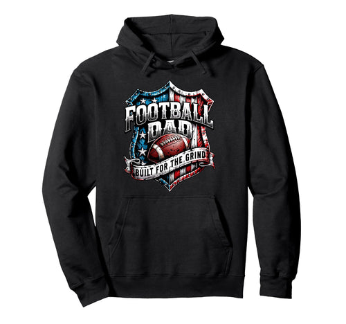 American Football Papa Football Dad Hoodie - Minimalist Print Men Women - T-Shirt, Sweatshirt, Hoodie