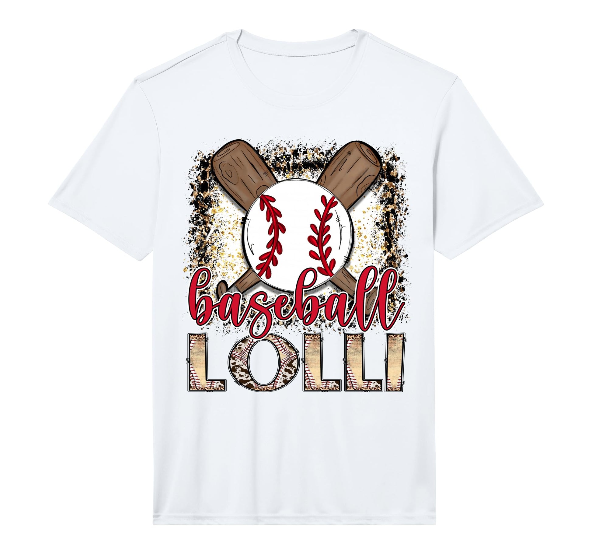 Baseball Lolli Leopard Proud Ball Lolli T-Shirt - Custom Art Print Unisex - T-Shirt, Sweatshirt, Hoodie
