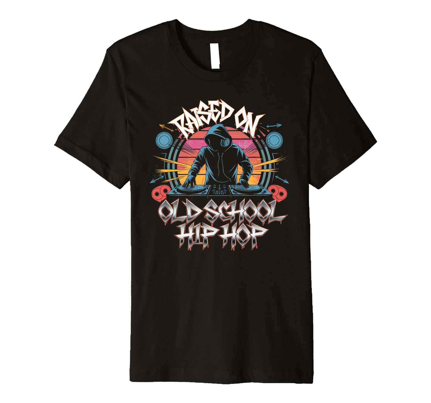 Raised Old School Graffiti Rap Hip T-Shirt - Streetwear Style Men Women - T-Shirt, Sweatshirt, Hoodie