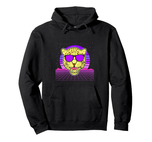 Aesthetic Vaporwave Outfits Leopard Hoodie - Unique Graphic Men Women - T-Shirt, Sweatshirt, Hoodie