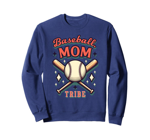 Baseball Mom Tribe Proud Sports Parent Sweatshirt - Minimalist Print Unisex - T-Shirt, Sweatshirt, Hoodie