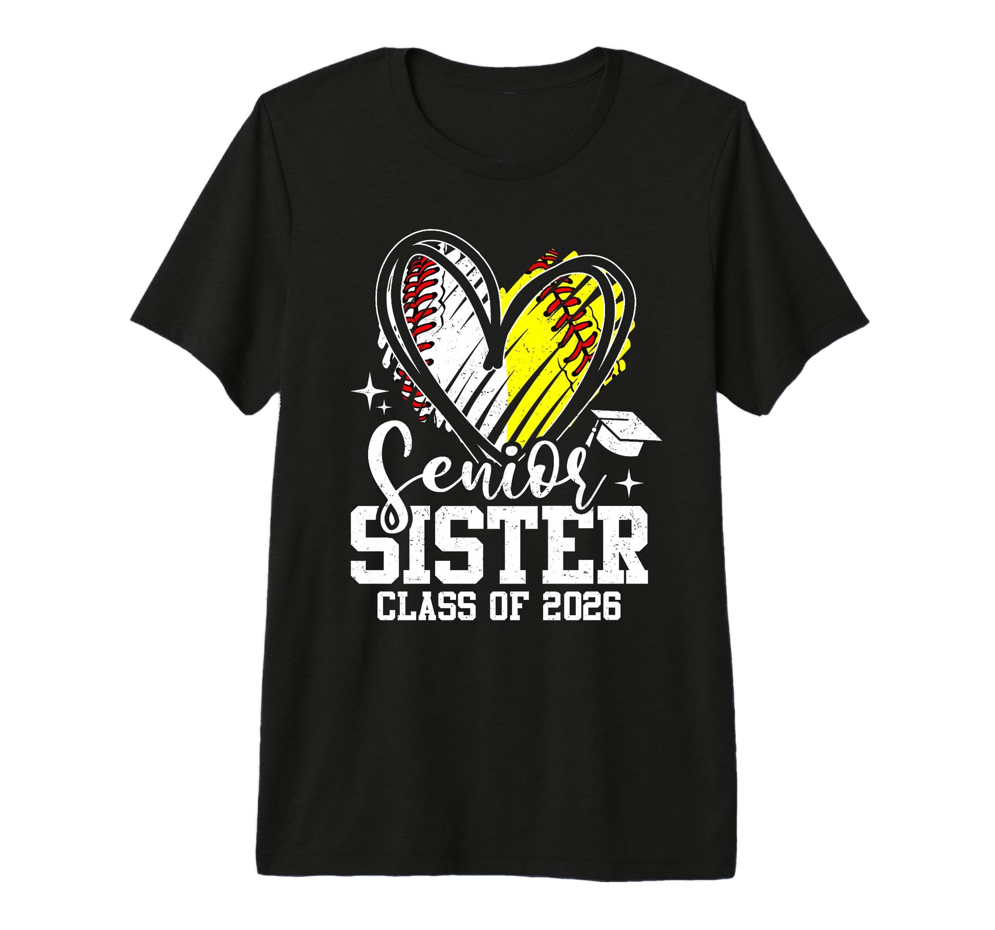 Senior Sister Class 2026 Baseball T-Shirt - Casual Everyday Wear Men Women - T-Shirt, Sweatshirt, Hoodie
