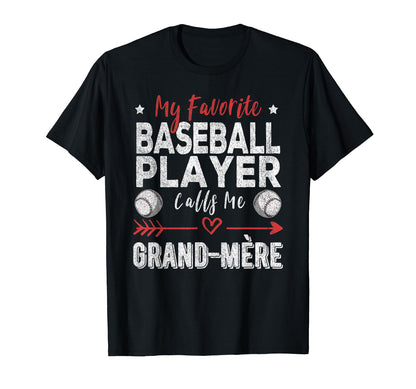 My Favorite Baseball Player Calls Me T-Shirt - Minimalist Print Unisex - T-Shirt, Sweatshirt, Hoodie