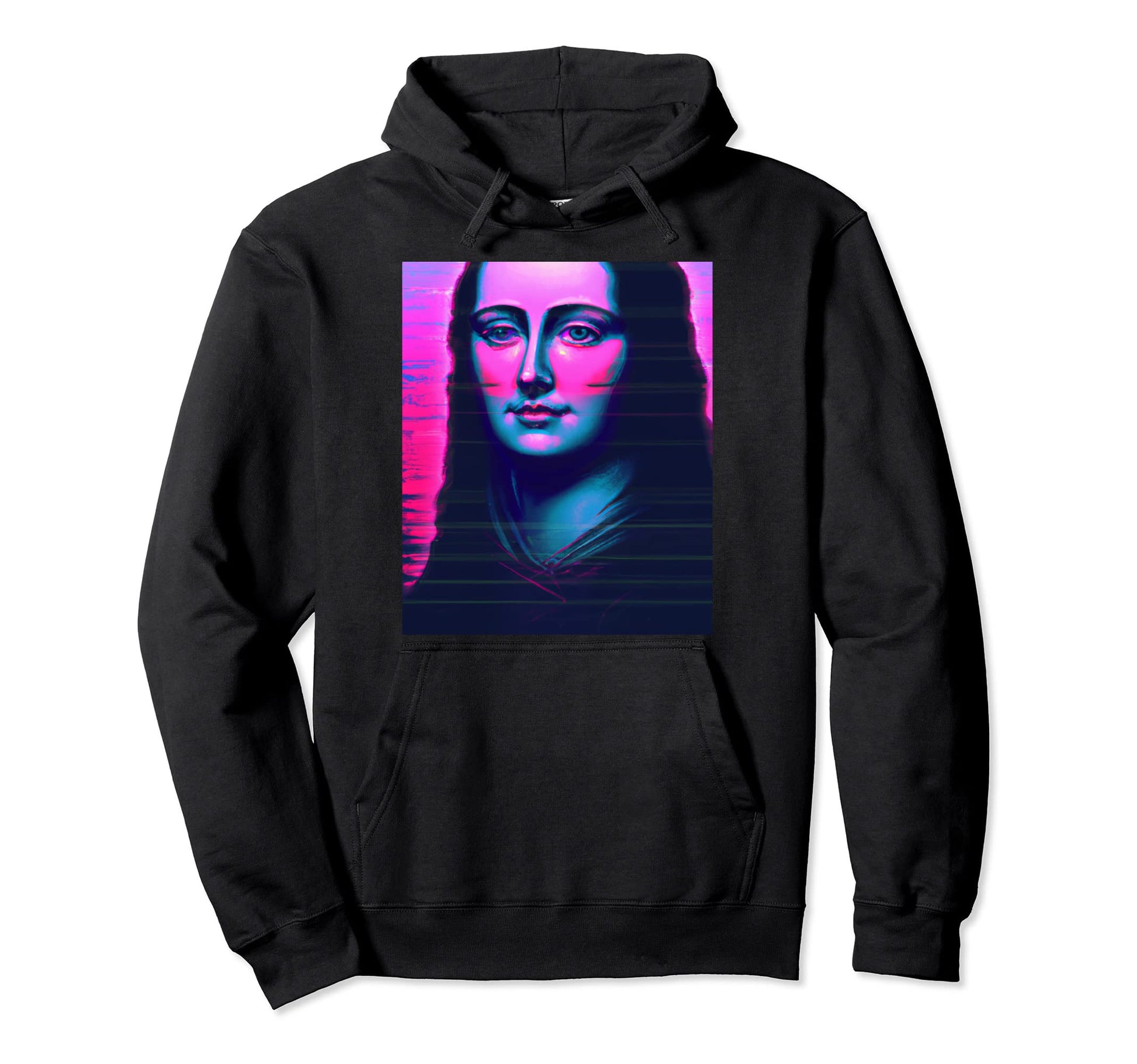 Vaporwave Aesthetic Portrait Hoodie - Unique Graphic Men Women - T-Shirt, Sweatshirt, Hoodie