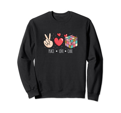 Competitive Puzzle Speed Cubing Math Sweatshirt - Unique Graphic Unisex - T-Shirt, Sweatshirt, Hoodie