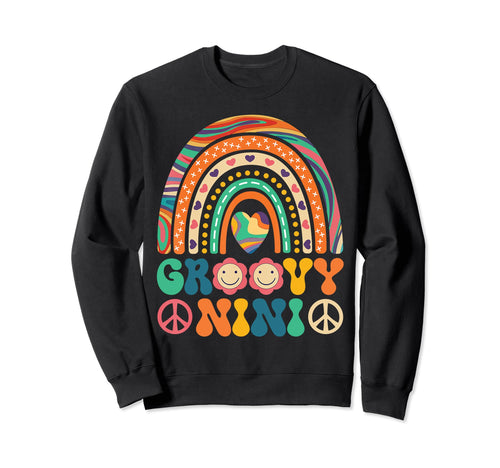 Groovy Nini Rainbow Colorful Sweatshirt - Fun Novelty Design Men Women - T-Shirt, Sweatshirt, Hoodie
