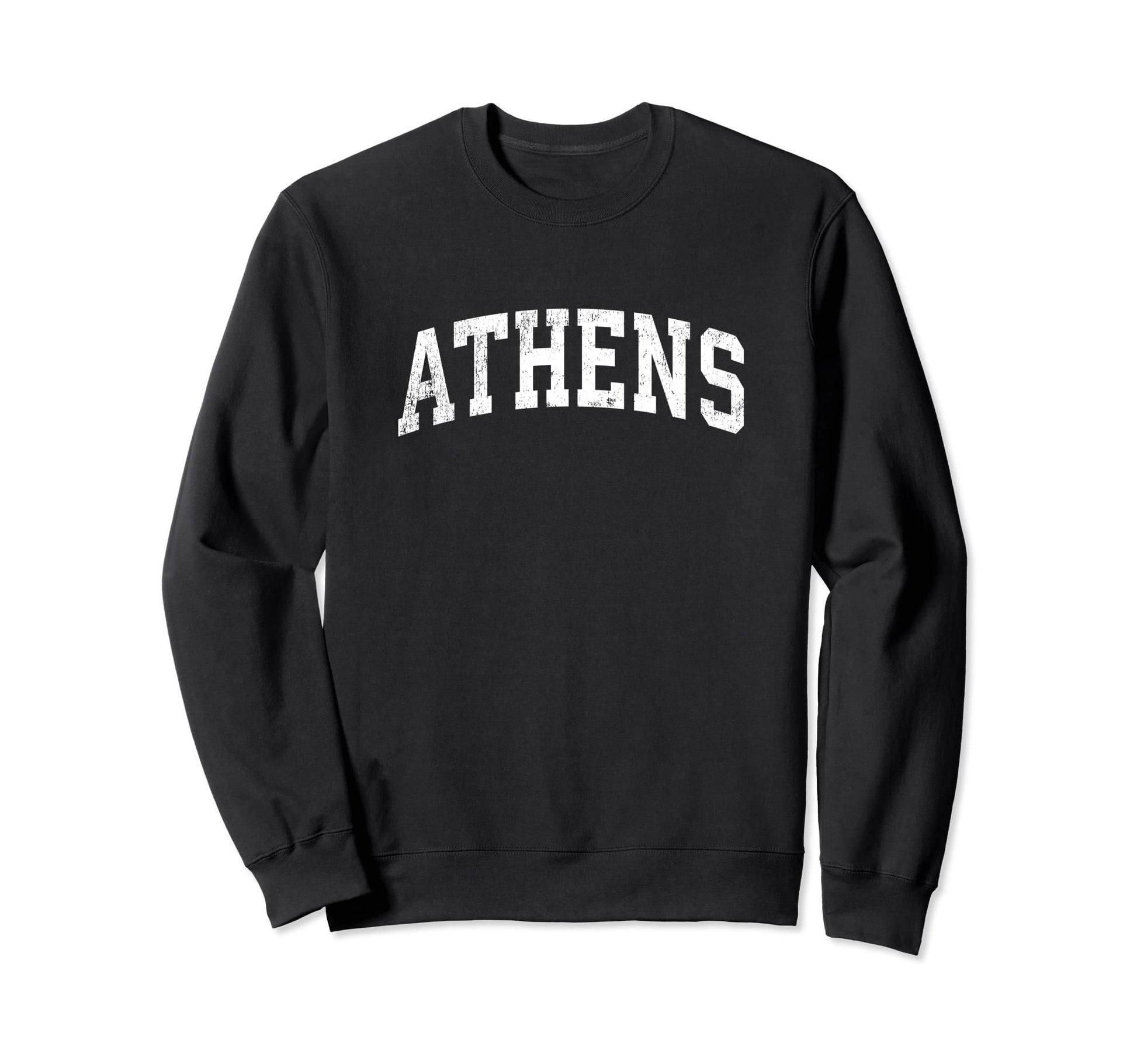 Athens Georgia Ga Varsity Sports Text Sweatshirt - Trendy Graphic Unisex - T-Shirt, Sweatshirt, Hoodie