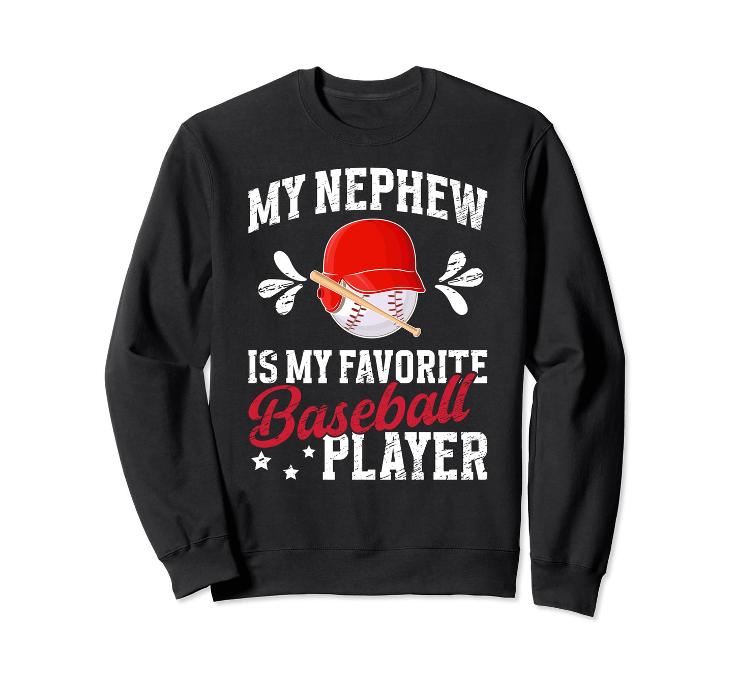 My Favorite Baseball Player Aunt Sweatshirt - Minimalist Print Men Women - T-Shirt, Sweatshirt, Hoodie