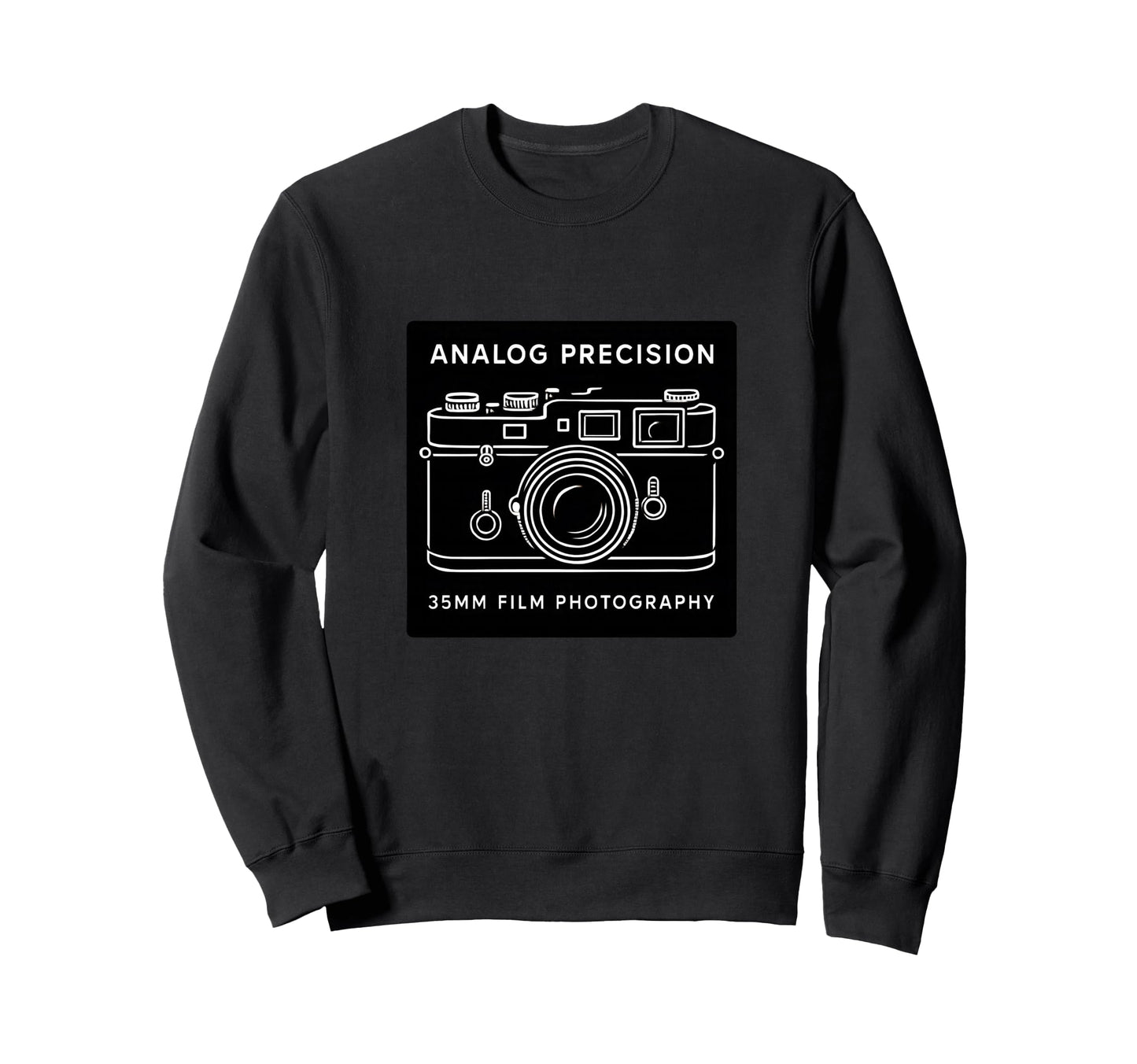 Analog Precision 35Mm Camera Art Sweatshirt - Minimalist Print Men Women - T-Shirt, Sweatshirt, Hoodie