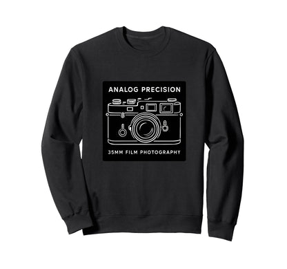 Analog Precision 35Mm Camera Art Sweatshirt - Minimalist Print Men Women - T-Shirt, Sweatshirt, Hoodie