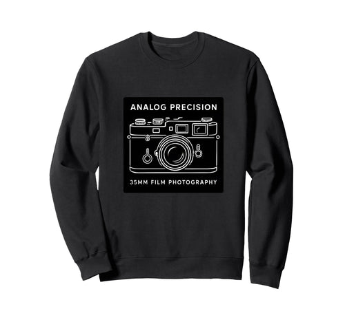 Analog Precision 35Mm Camera Art Sweatshirt - Minimalist Print Men Women - T-Shirt, Sweatshirt, Hoodie