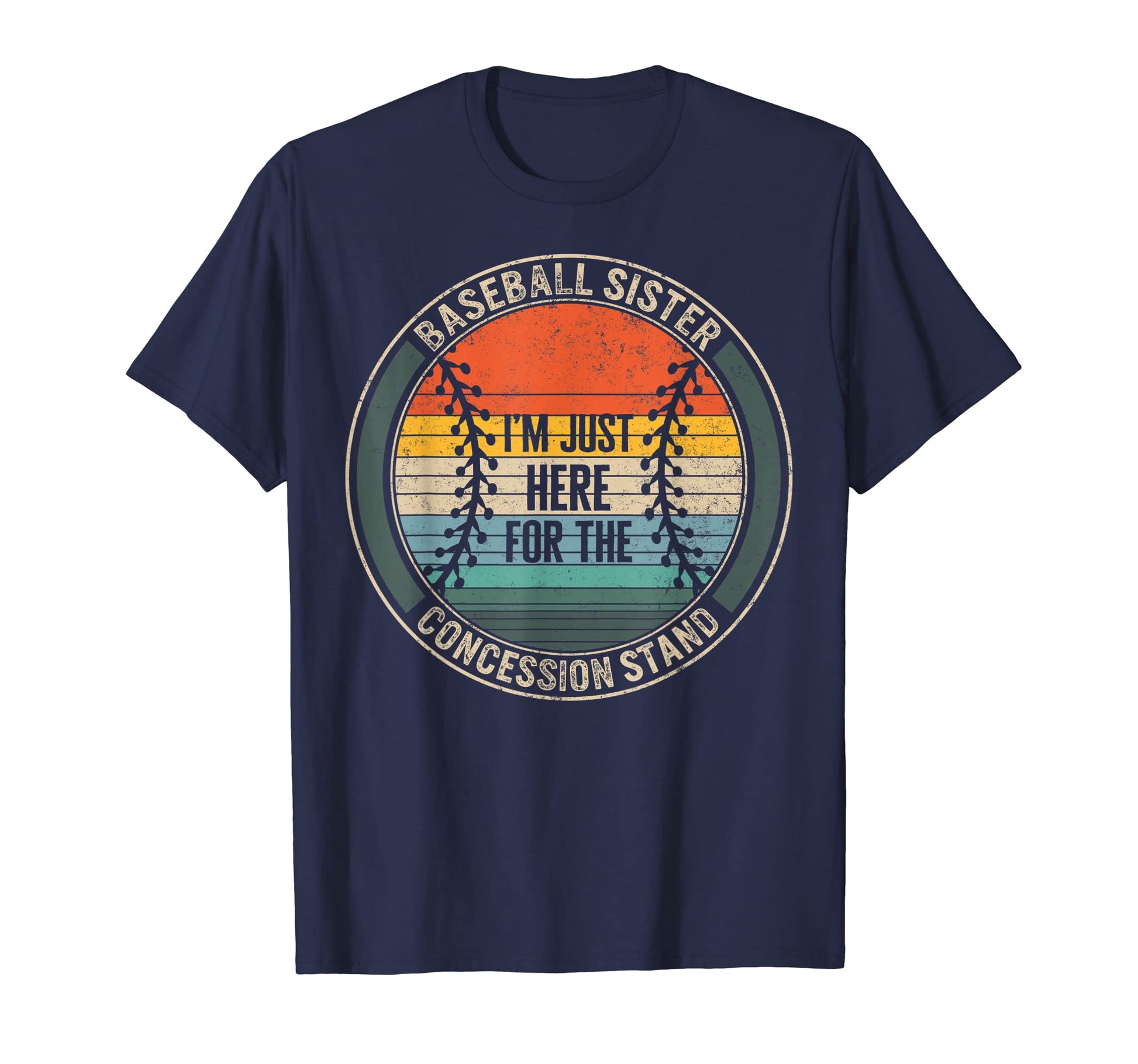 Baseball Sister Im Just Here T-Shirt - Unique Graphic for Adults - T-Shirt, Sweatshirt, Hoodie